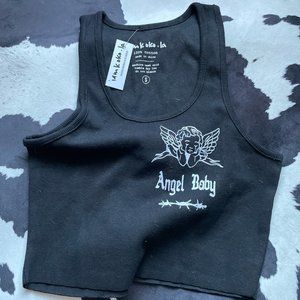 black angel baby barb tank